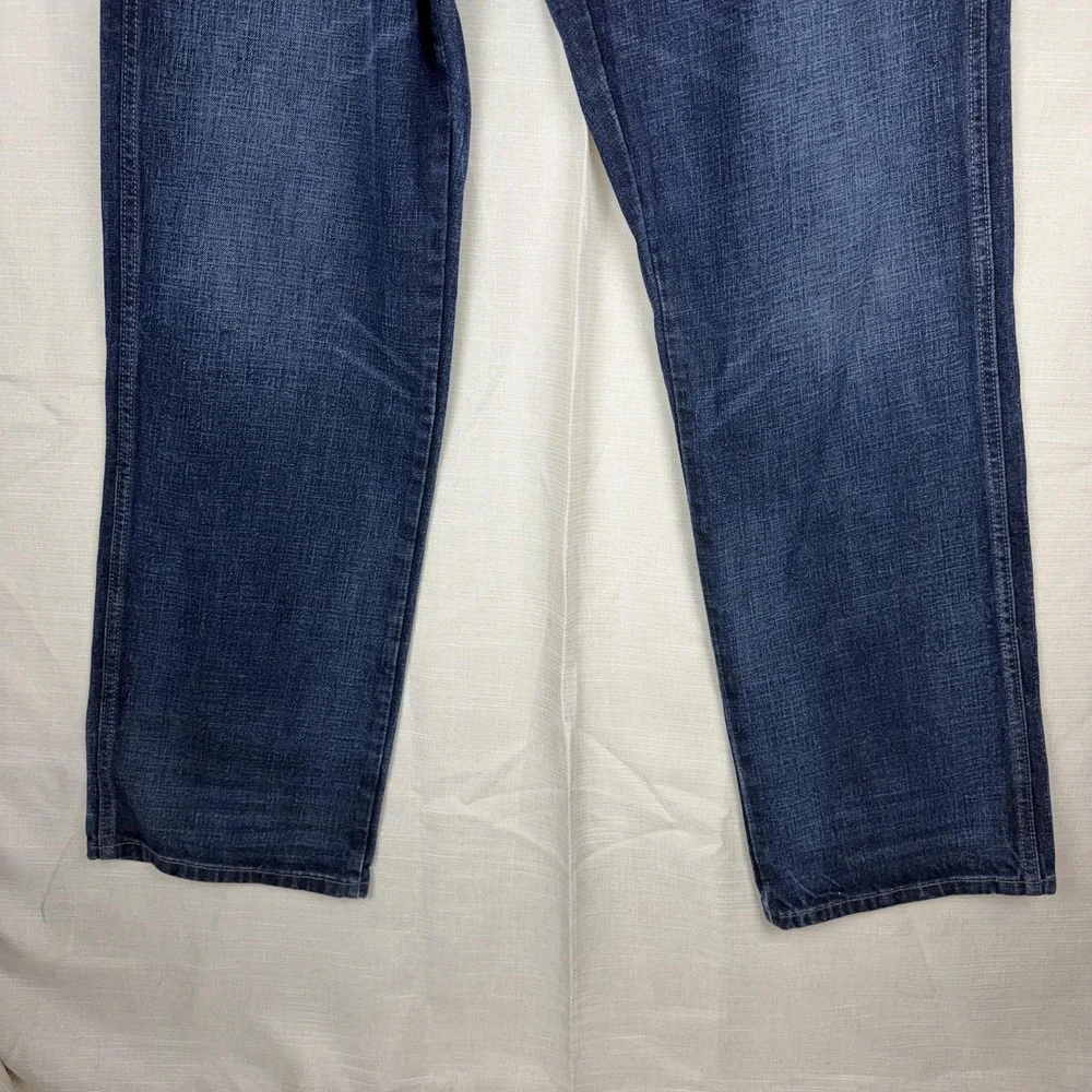 Wrangler Jeans Mens 38x34 Blue Medium Wash Regular Fit Straight Denim WRT30DN